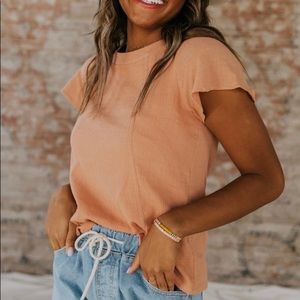 *BRAND NEW* ROOLEE peach blouse